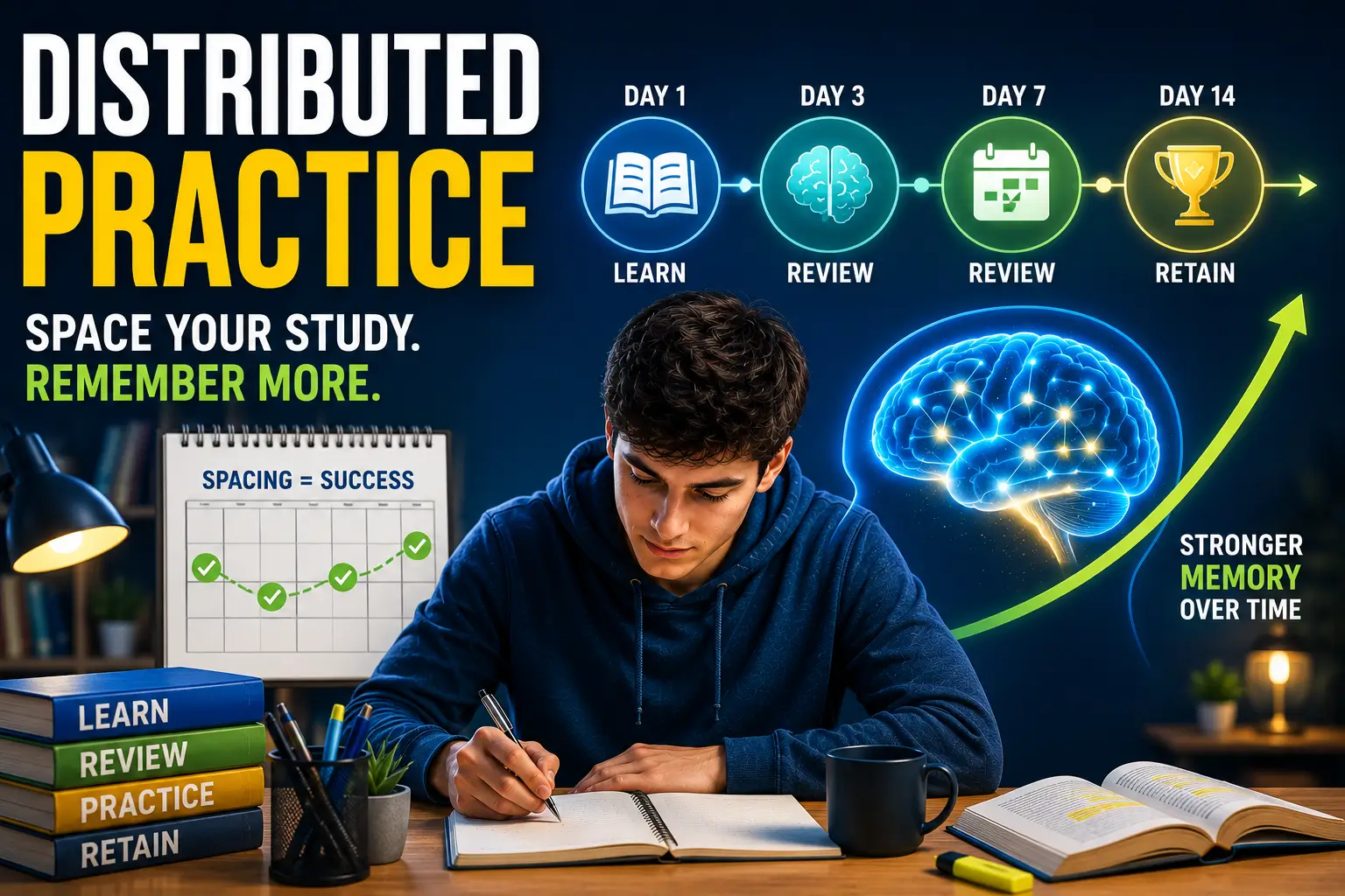 Distributed Practice: Why Spacing Out Learning Improves Memory and Long-Term Retention