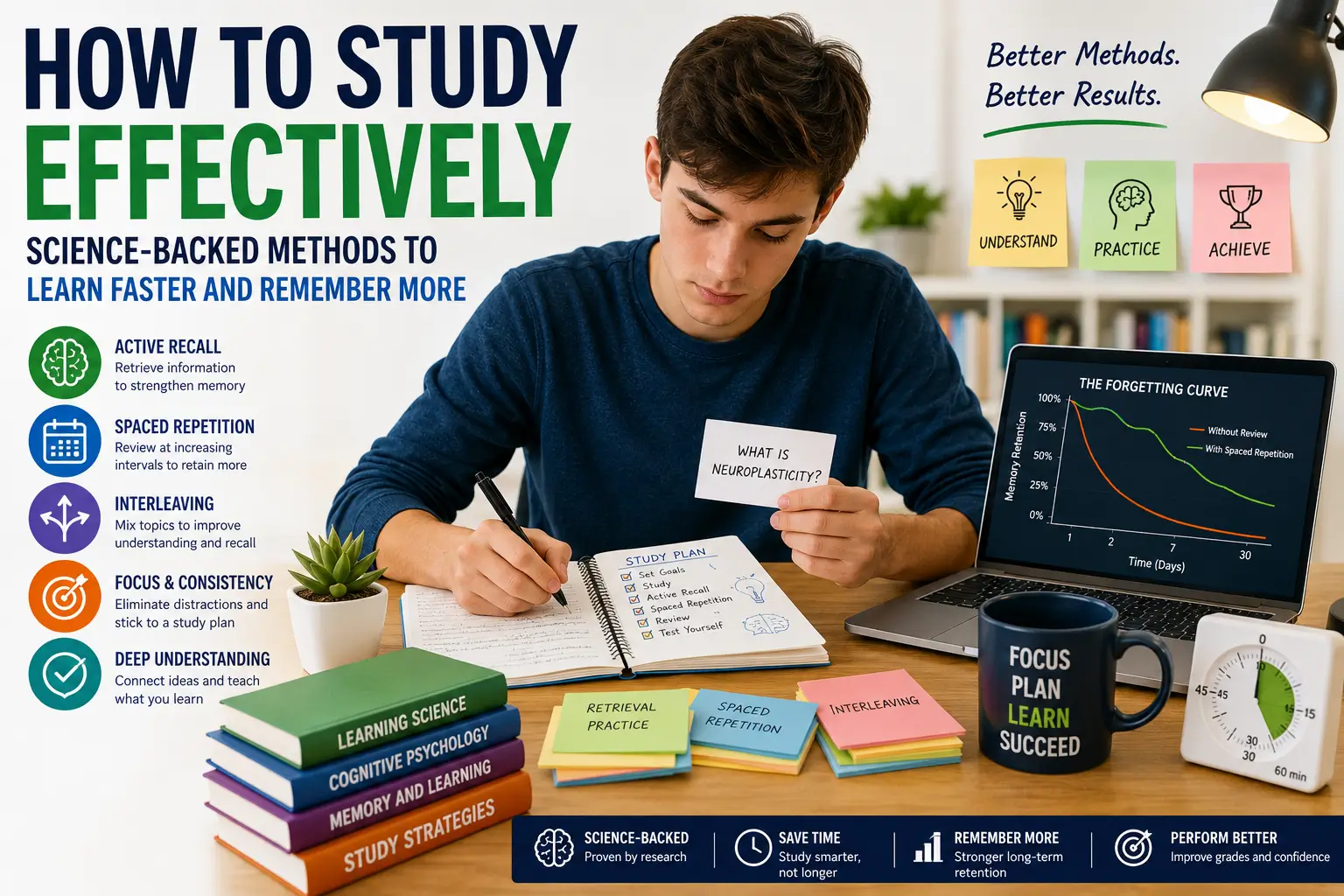 How to Study Effectively: Science-Backed Methods to Learn Faster and Remember More