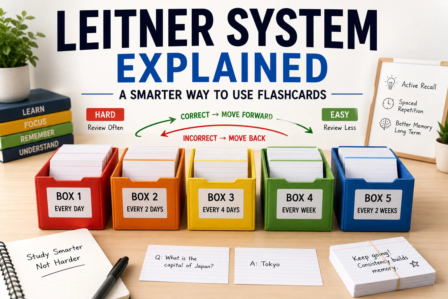 Leitner System Explained: A Smarter Way to Use Flashcards