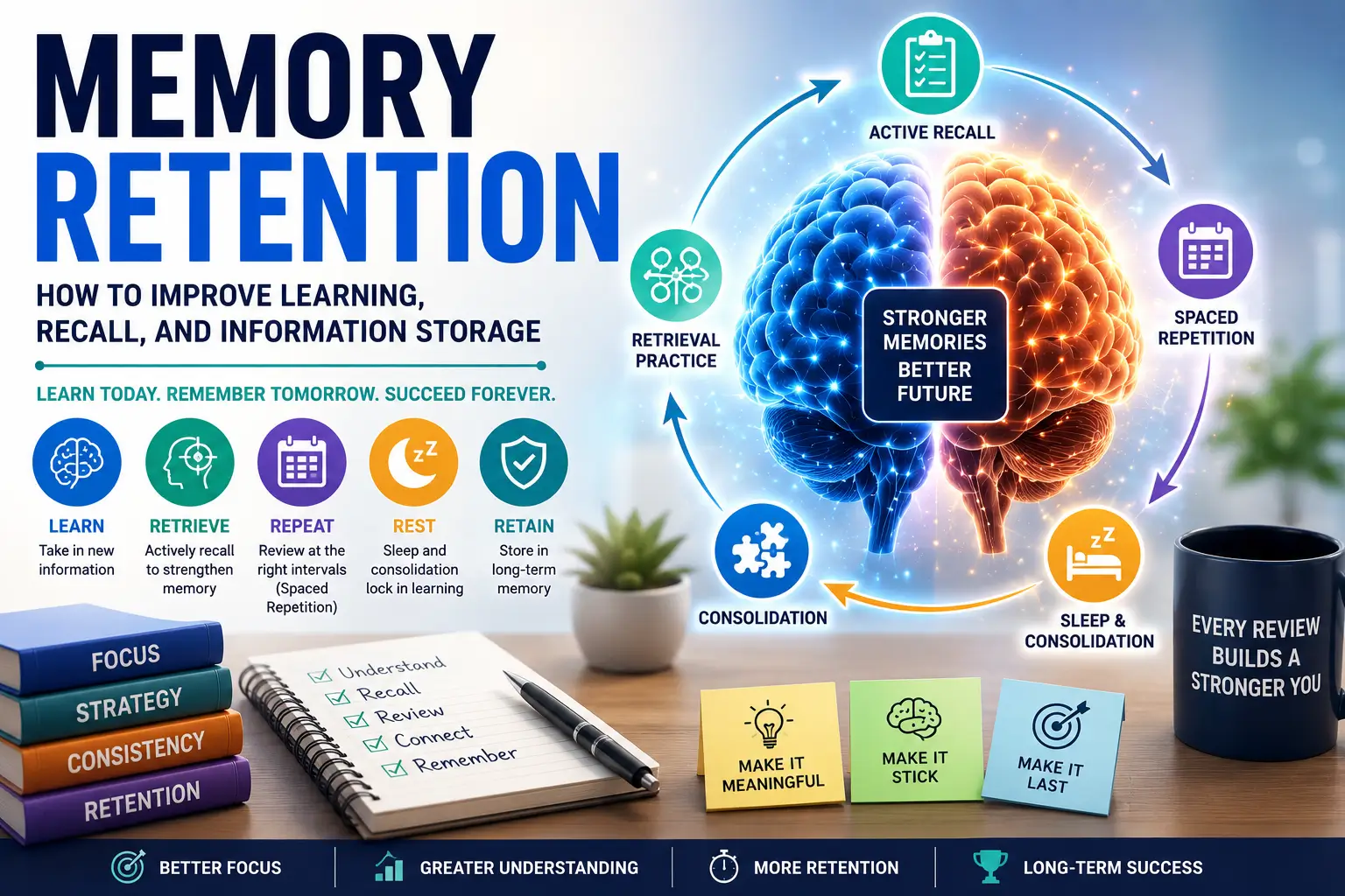 Memory Retention: How to Improve Learning, Recall, and Information Storage