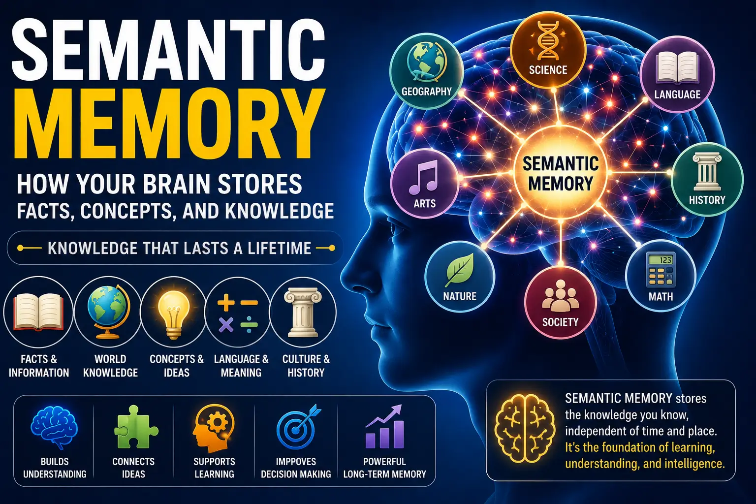 Semantic Memory Explained: How Your Brain Stores Facts, Concepts, and Knowledge