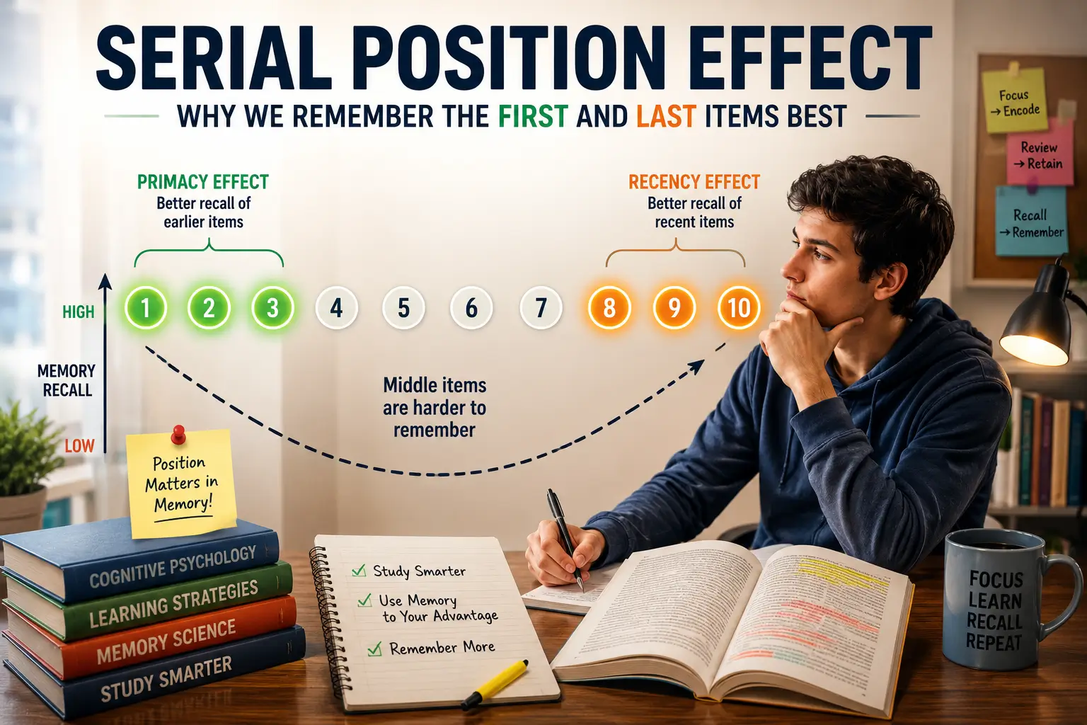 Serial Position Effect Explained: Why We Remember the First and Last Items Best